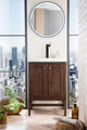 Addison 24" Vanity, Acacia, White Glossy Resin Countertop