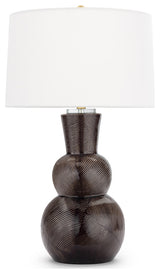 Hugo Ceramic Table Lamp, Black