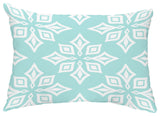 Beach Star 14"x20" Decorative Abstract Outdoor Throw Pillow, Aqua
