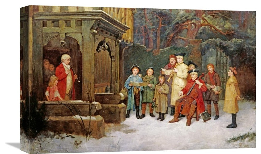 "The Carol Singers" Stretched Canvas Giclee by William M. Spittle, 22"x14"