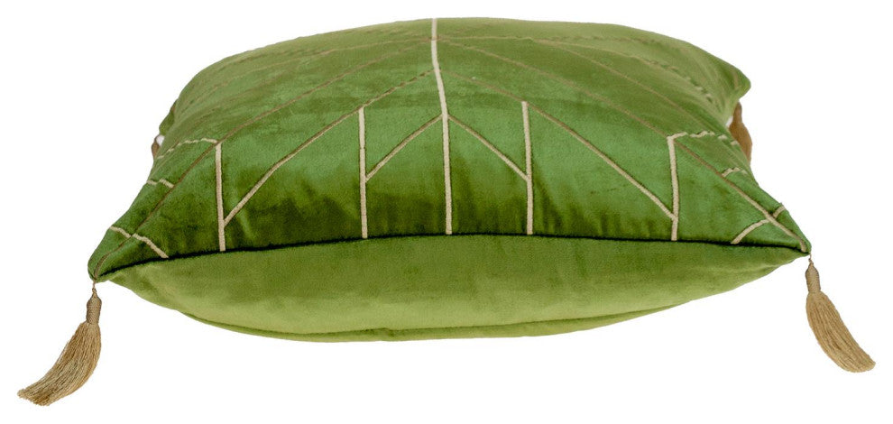 Parkland Collection Zella Olive Throw Pillow, Square