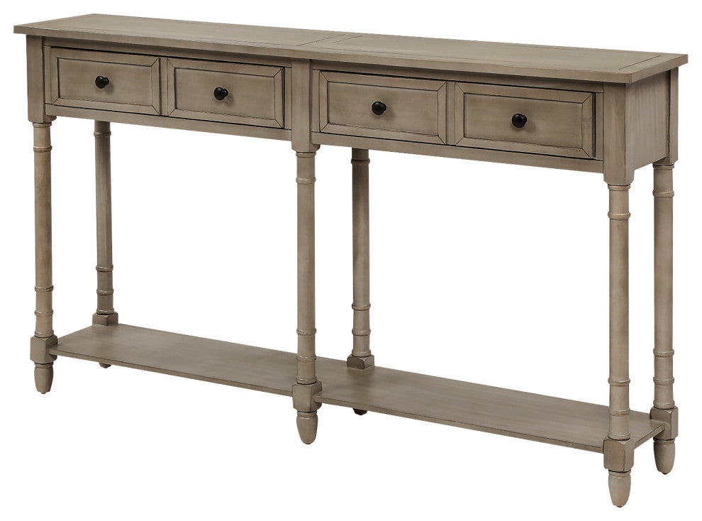 Console Table Sofa Table, Grey Wash
