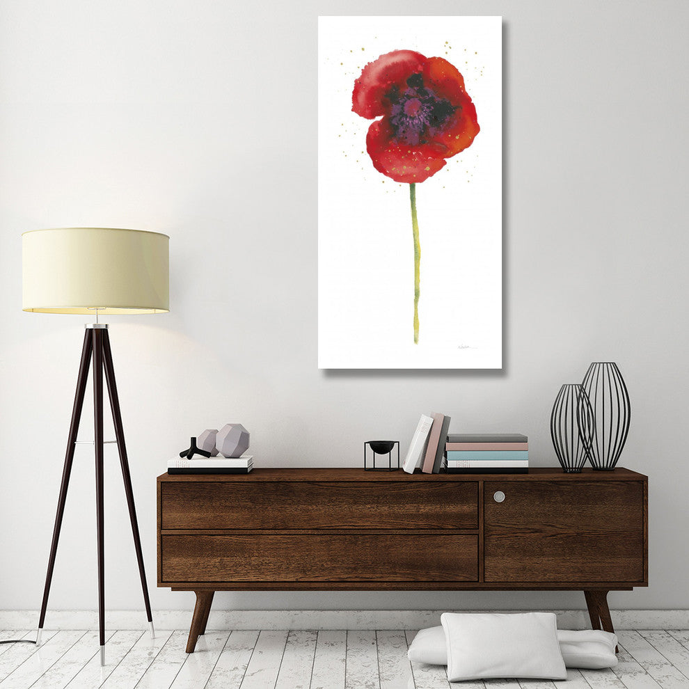 "Splash I with Gold" Digital Paper Print by Shirley Novak, 32"x62"