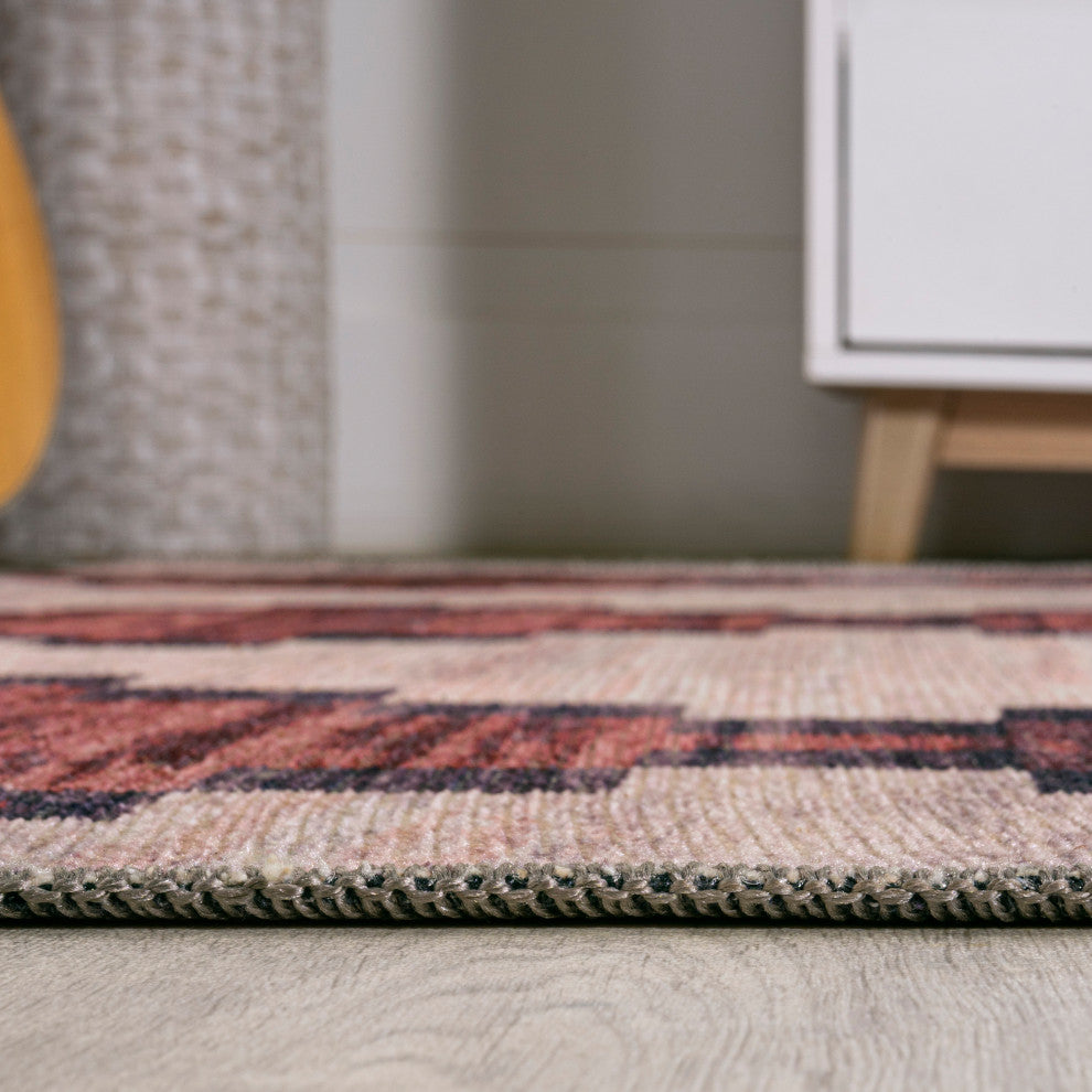 Timantii Modern Trellis Kilim Area Rug, 2x8