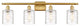 Innovations 516-4W-SG-G1113 4-Light Bath Vanity Light, Satin Gold