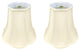 Royal Designs Bottom Scalloped Bell Lamp Shade, Eggshell, 5x10x8.25, Set of 2
