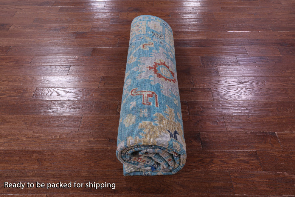 8' 1" X 10' 2" Turkish Oushak Hand Knotted Wool Rug - Q15642