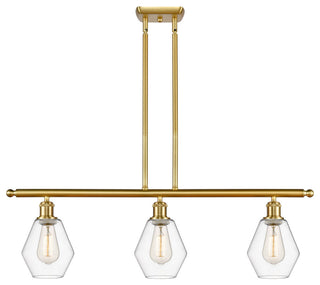 Innovations Cindyrella LED Island Light 516-3I-SG-G652-6-LED, Satin Gold