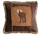 Moose Pillow, Brown