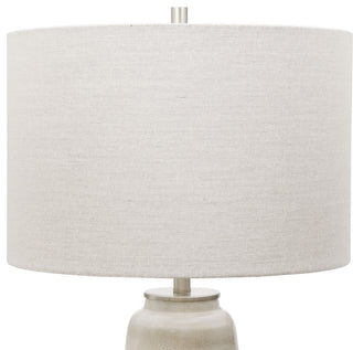 Uttermost Comanche White Crackle Table Lamp