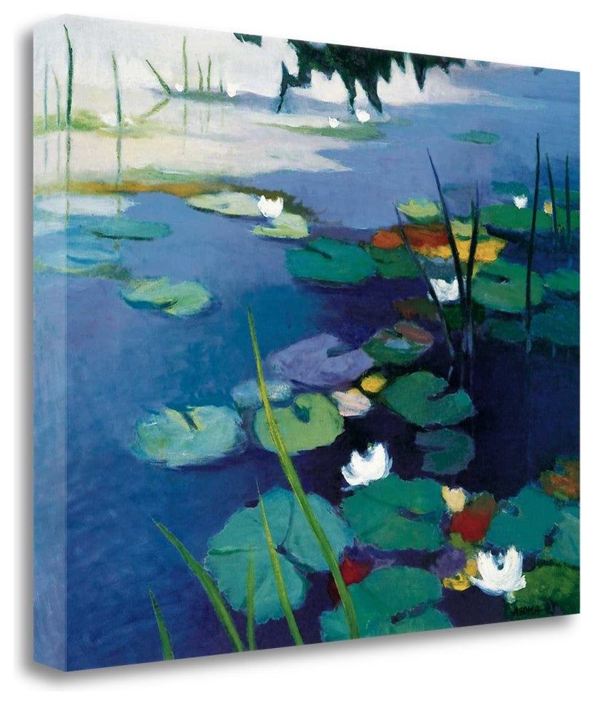 "Water Lilies" By Tadashi Asoma, Giclee Print on Gallery Wrap Canvas
