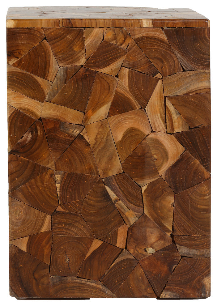 Bare Decor Puzzle Accent Table, Teak