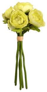 9" Mini Green Ranunculus Spray 3/Pk