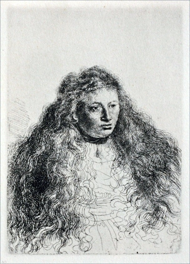 Rembrandt Van Rijn Study of Jewish Bride, Gallery Wrapped Canvas, 18"x27"