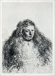 Rembrandt Van Rijn Study of Jewish Bride, Gallery Wrapped Canvas, 18"x27"
