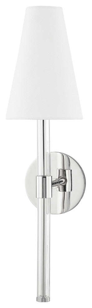 Janelle 1-Light Wall Sconce Polished Nickel