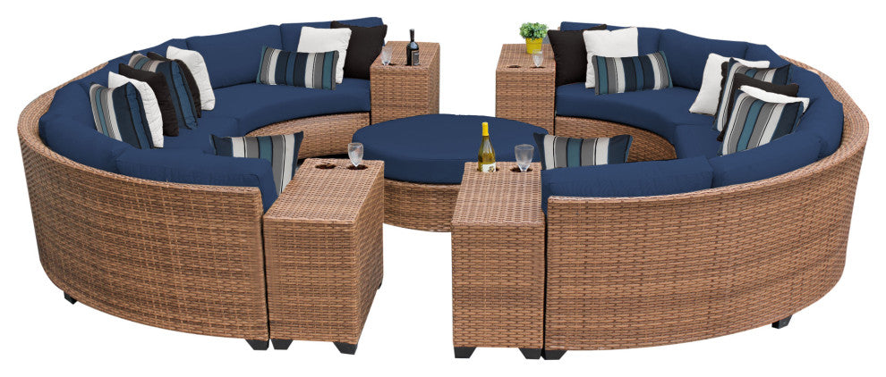 Laguna 11 Piece Outdoor Wicker Patio Furniture Set 11b