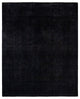 Overdyed One-of-a-Kind Hand-Knotted Area Rug Black, 8' 3" x 9' 10"