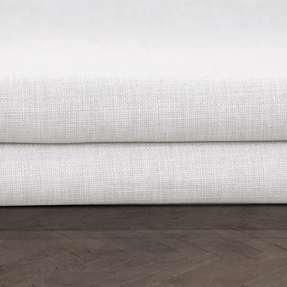 Magnolia Off White Italian Faux Linen Fabric Sample, 4Wx4L