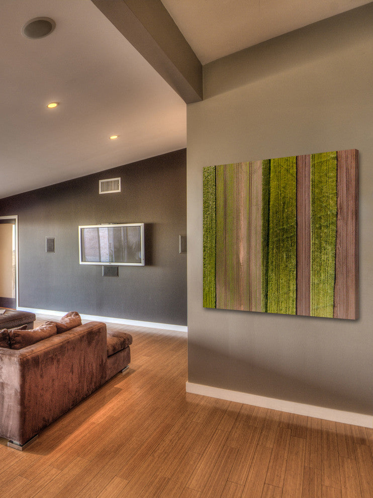 "Crop Rows" Print on Canvas by Karolis Janulis