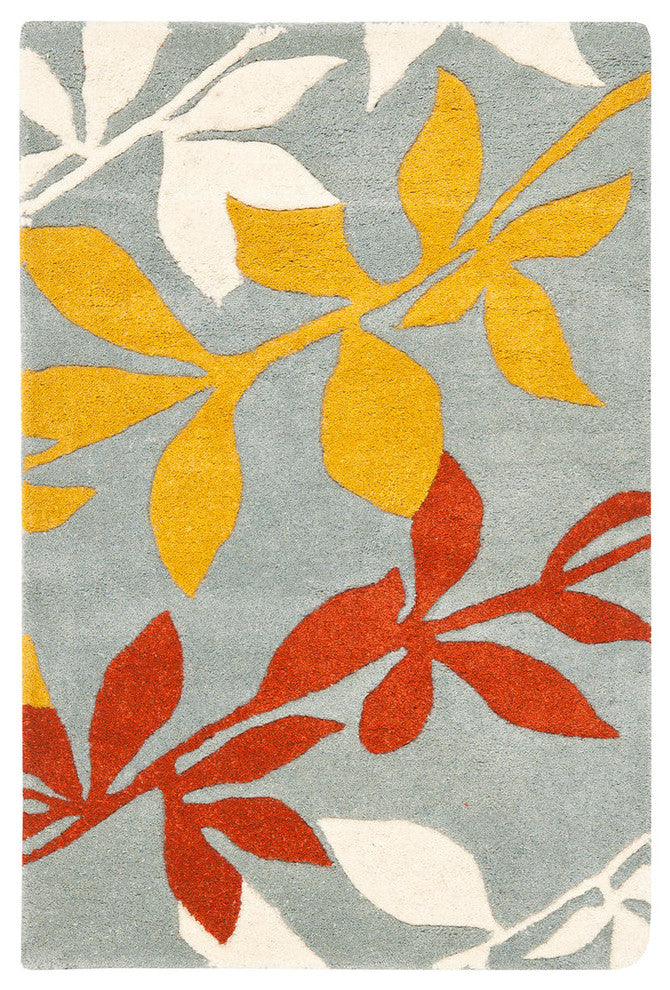 Safavieh Soho Soh764A Floral Rug, Blue/Multi, 6'0"x6'0" Round