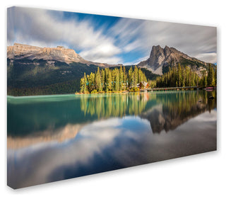 Pierre Leclerc 'Emerald Lake Dreamscape' Canvas Art, 47x30