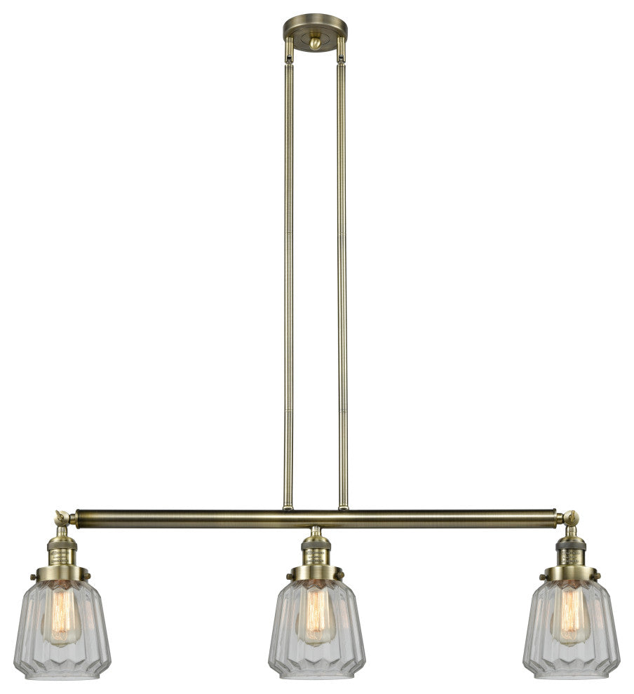 Innovations Lighting 213-Ab-S-G142-Led 3 Light Dimmable Led Island Light