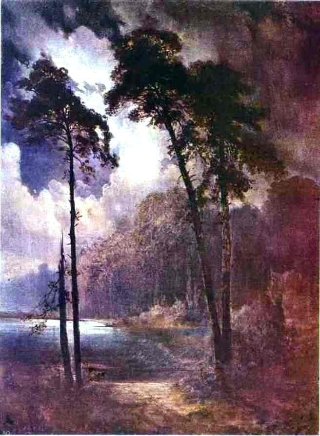Alexei Kondratevich Savrasov Summer Night, Gallery Wrapped Canvas, 21"x28"
