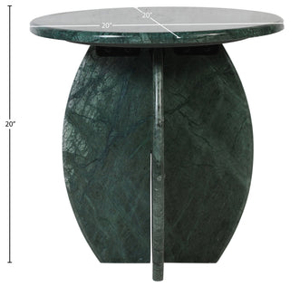 Formentera Marble Coffee Table, Green, End Table
