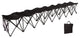 Portable 8-Seater Folding Team Sports Sideline Bench, Black
