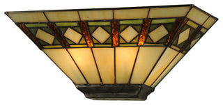 16"W Diamond Mission Wall Sconce