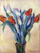Claude Oscar Monet Vase of Tulips, 21"x28" Wall Decal Print