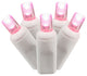 Vickerman X6W6510 50 Pink Wide Angle Led, 25' Christmas Single Mold Light Strand