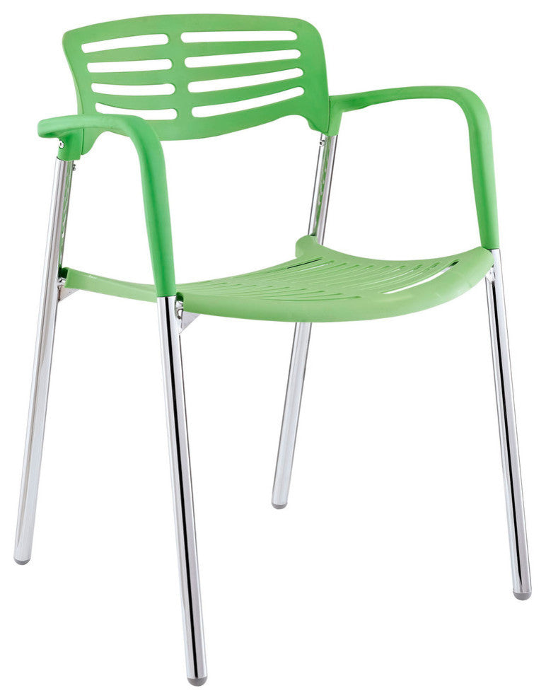 Modern Green Fleet Stacking Chair