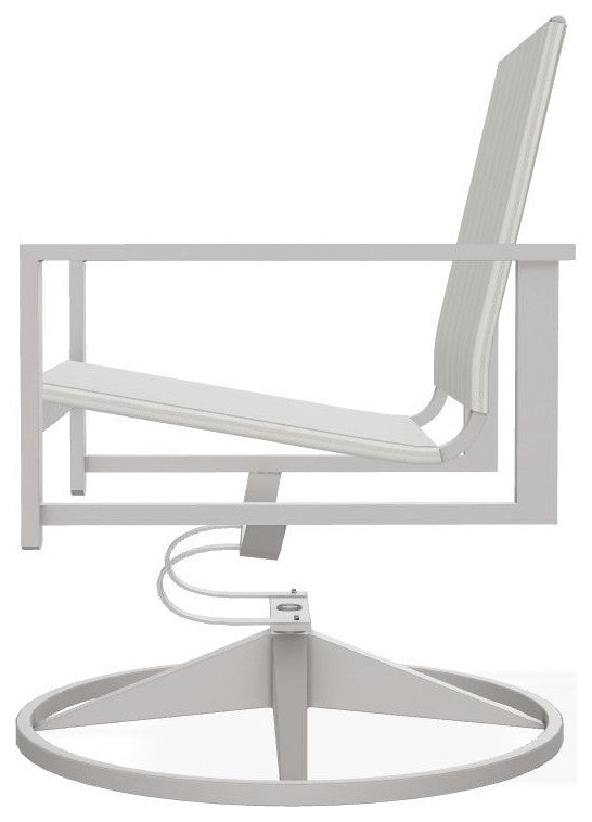 Tribeca Sling Outdoor Swivel Rocker, Harbor/Warm Gray