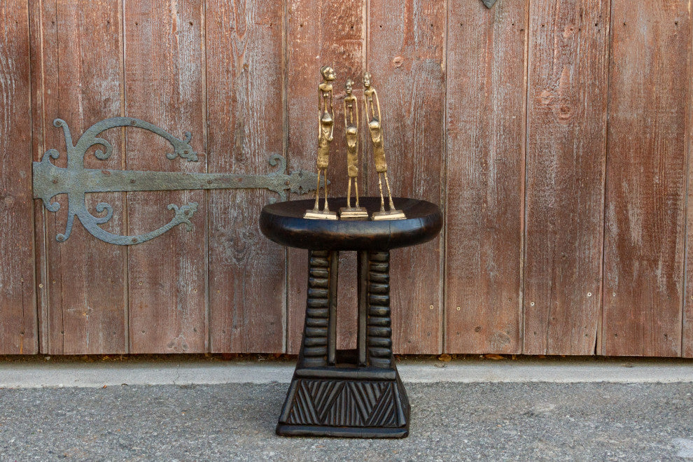 Cameroon Carved Tribal Milk Stool