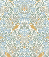 Garden Aviary Sky Blue Peel and Stick Wallpaper