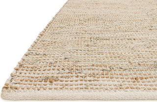Natural Leather & Jute, Edge Area Rug, Ivory, 7'9"x9'9"