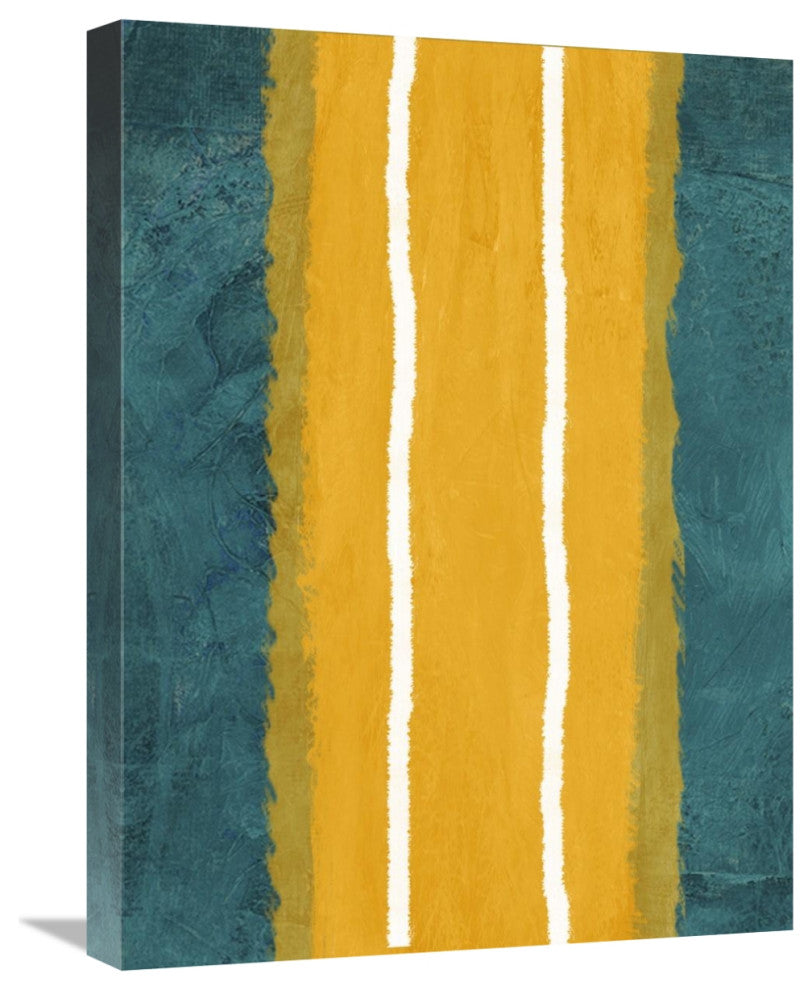 "Green And Yellow Abstract Theme 2" Fine Art Print