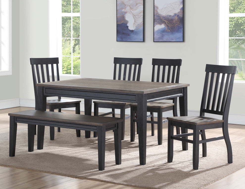 Raven Noir 6-Piece Dining Set