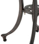 GDF Studio Louis Outdoor 19" Bronze Finished Cast Aluminum Side Table