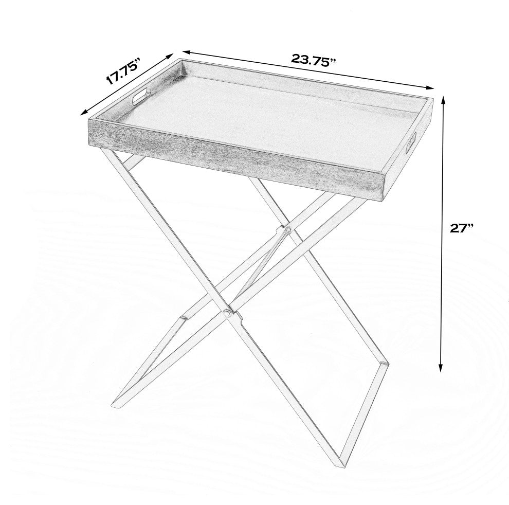 Emma Cross Legs Tray Table
