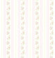 Princess Lavender Floral Stripe Wallpaper, Bolt