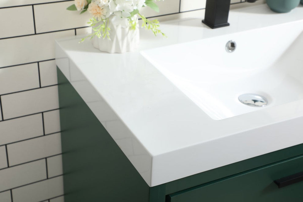 Walker 30" Single Bathroom Vanity, Green