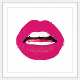 Marmont Hill, "Lips Colors Pink" by Amanda Greenwood Framed Painting, 24x24