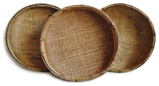 Consigned Jumbo Bamboo Grain Basket