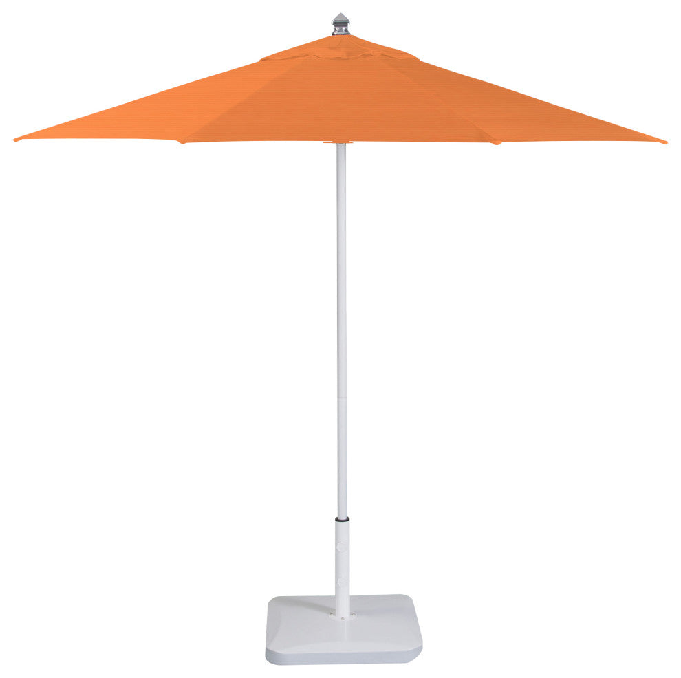 9' Round Flexibe Commercial Umbrella, White, Tuscan