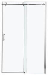 48" W x 76" H Frameless Single Sliding Shower Door, Chrome