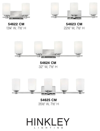 Hinkley Karlie Bathroom Vanity Light, Chrome, 4 Light