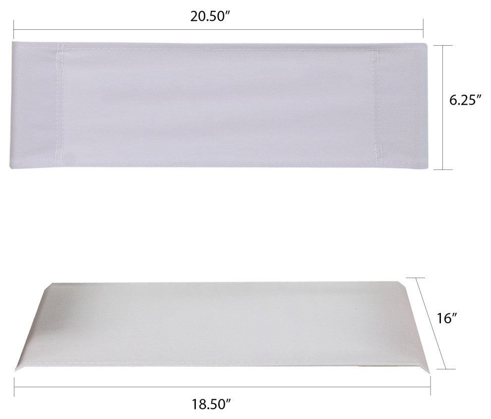 Directors Chair Replacement Canvas, White